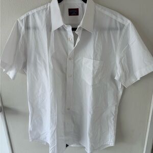 UNTUCKit Men's White Short Sleeve Button Down Shirt